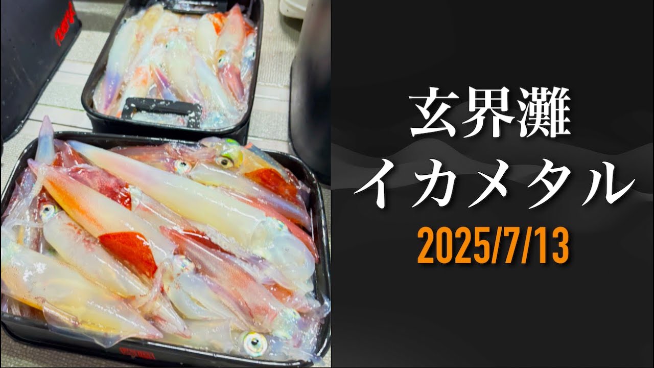 &rdquo;玄界灘&rdquo; 夜焚きイカ【イカメタル】シーズン最高の釣果🦑