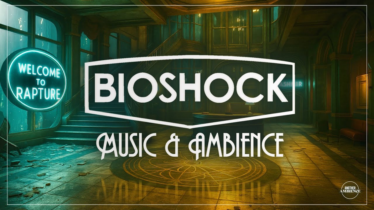 BioShock Ambience + 1940s Jazz Music, Underwater Sounds, Rapture Ocean View | 2 Hours for Relaxing