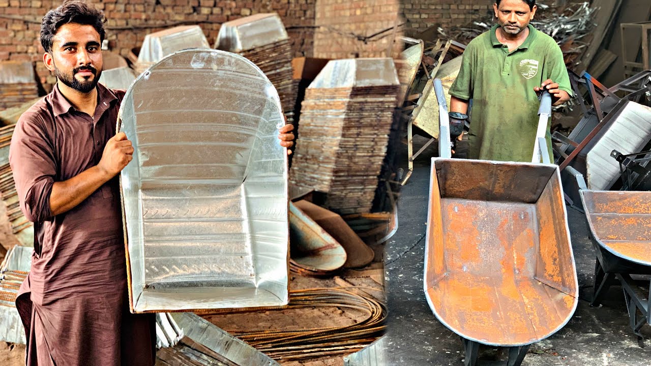 Making Process of WheelBarrow In New Technique  “ Production of Wheelbarrow In Local Factory 