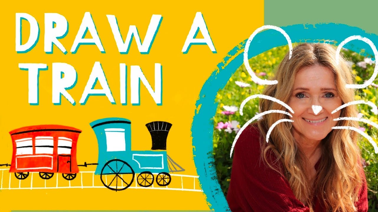 Train Drawing Tutorial - quick and fun!