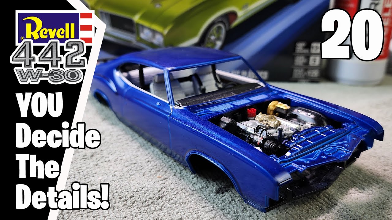 Сборка модели Oldsmobile 442 1971 года: Эпизод 20 – Детали двигателя и возможность выбора за ВАМИ!