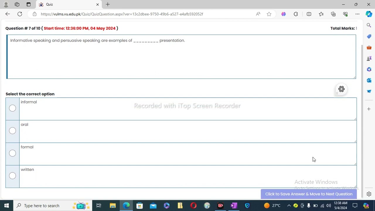 eng201 quiz 1 solution 2024