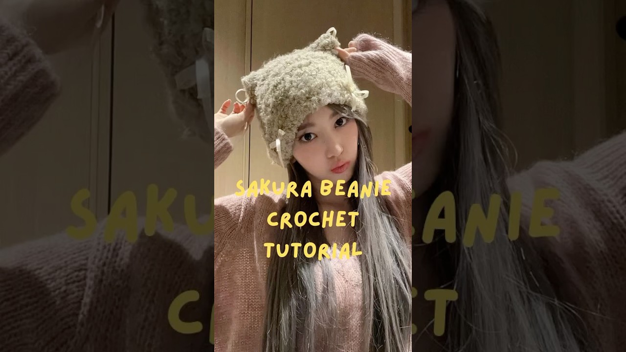how to crochet sakura&rsquo;s viral cat beanie