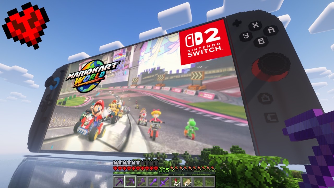 I Built the Worlds LARGEST Nintendo Switch 2 in Hardcore Minecraft