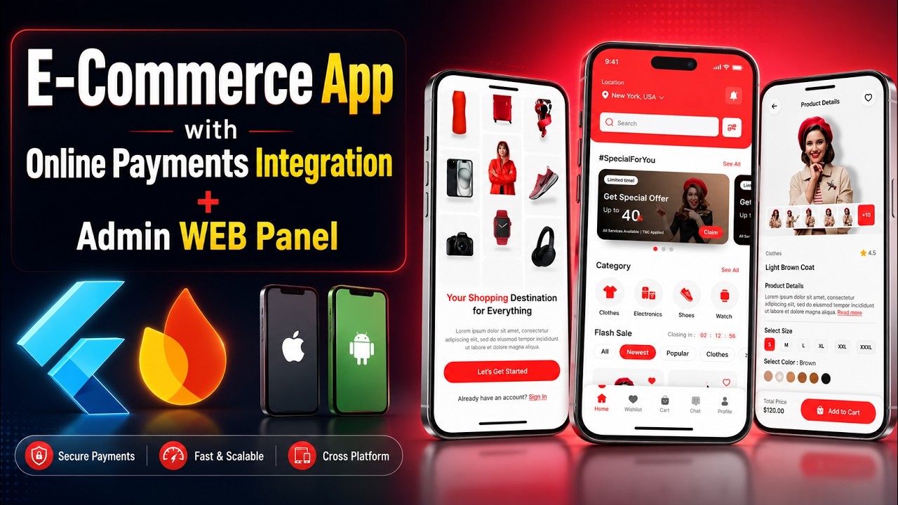Build a Flutter E-Commerce App with Firebase & Stripe Payments (2025 Tutorial) | Amazon Clone App