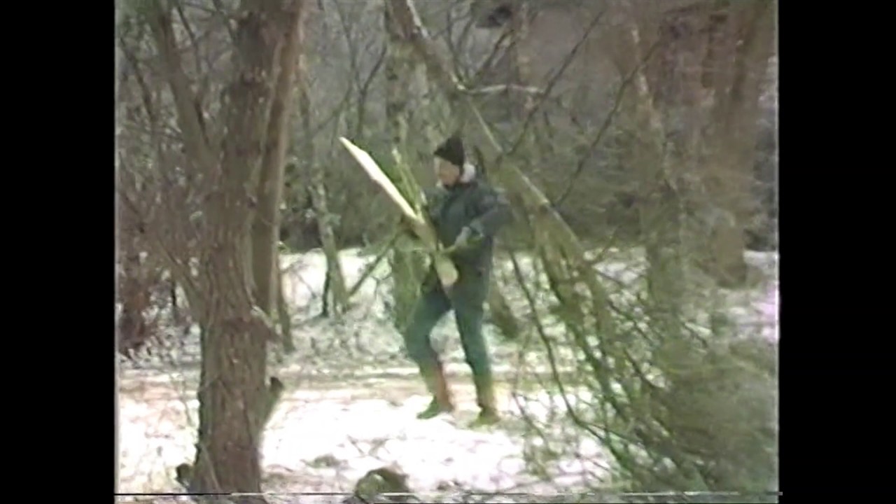 IJzelregen Vledder in maart 1987