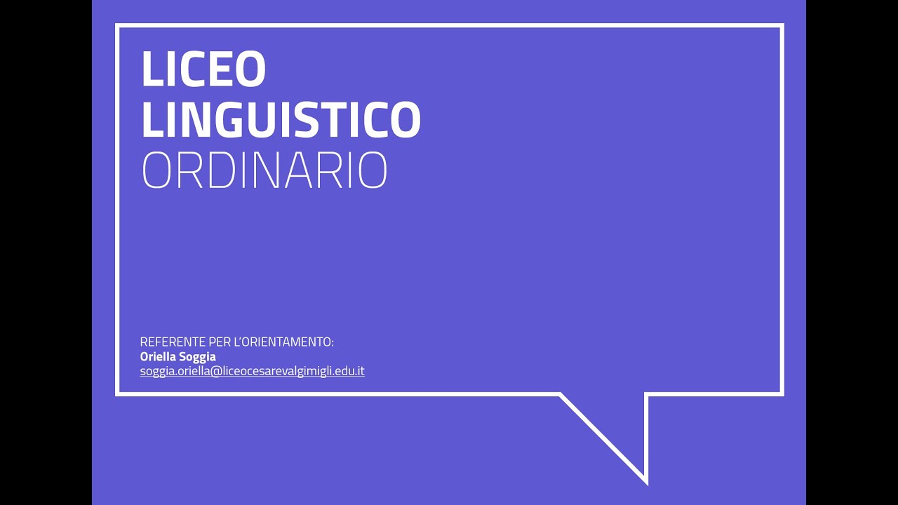 LICEO GIULIO CESARE VALGIMIGLI RIMINI -  LINGUISTICO