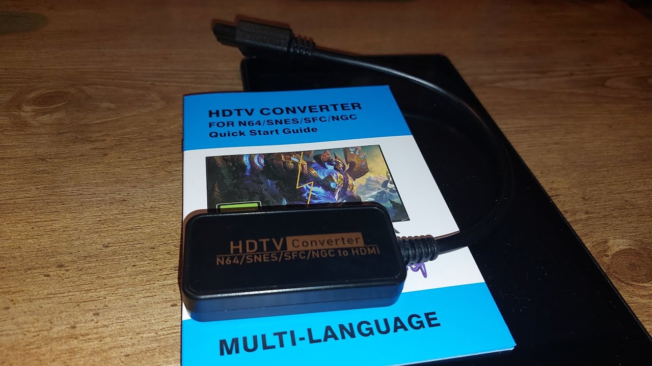 SNES/N64/GameCube HDMI converter test.