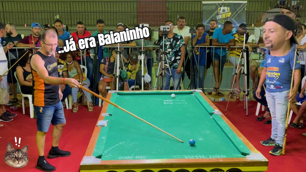 BAIANINHO ENFRENTOU O MELHOR DOS MINEIROS  #sinuca #baianinho #baianinhodemaua #viralvideo