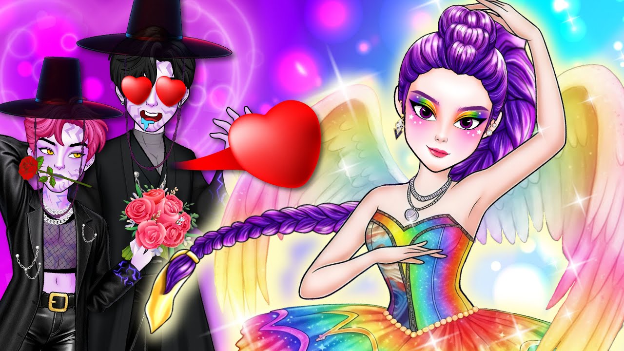 Rumi Glow Up Into Ballerinas Rainbow Popular| Huntrix Makeover | Popular Paper Sora Games