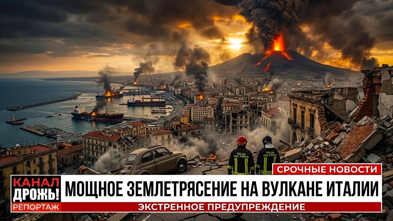СРОЧНО: Землетрясение прямо под Кампи Флегрей - МОЩНЫЙ удар за 10 лет встряхнул супервулкан Италии!