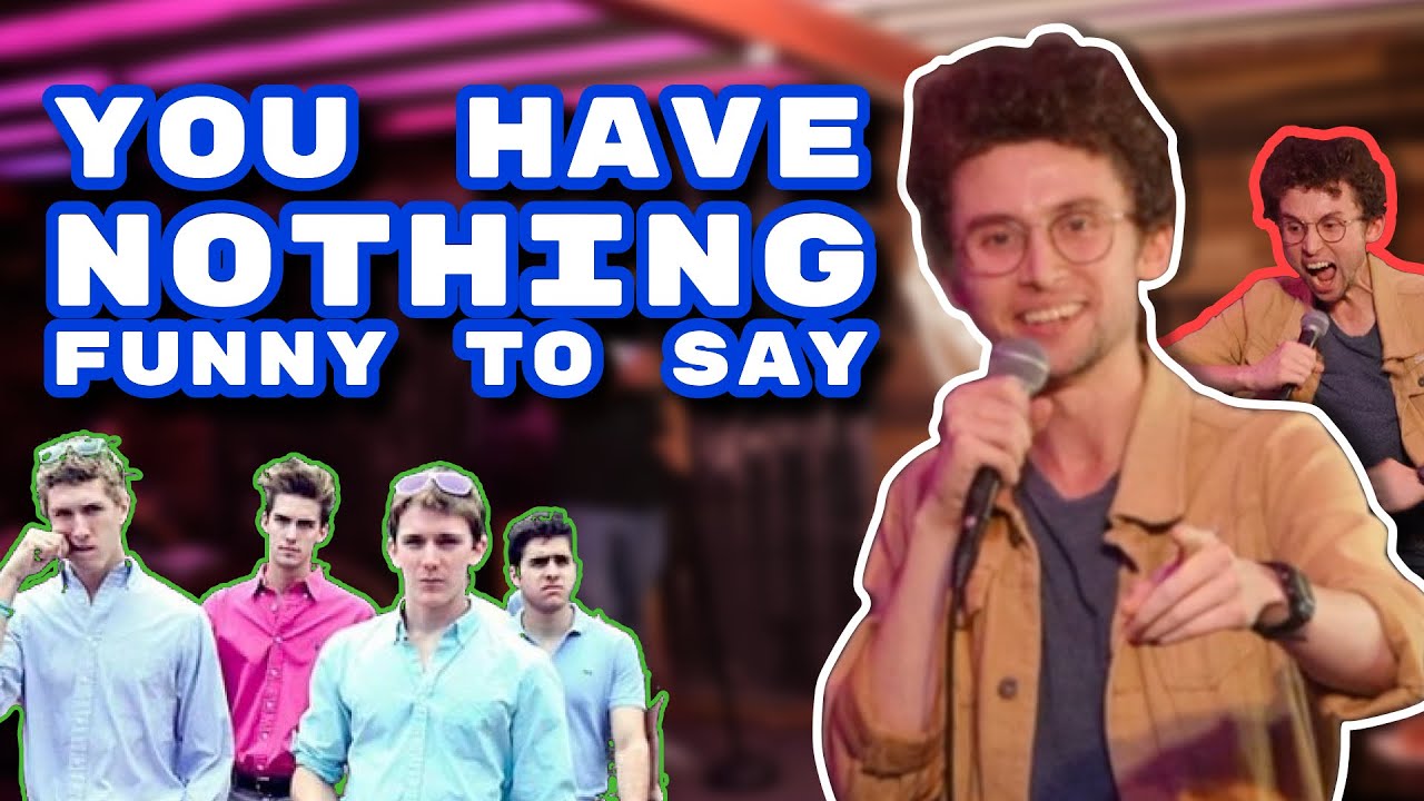 Frat Bros Fail at Comedy & Get Kicked Out | Lukas Arnold | Stand Up Crowd Work