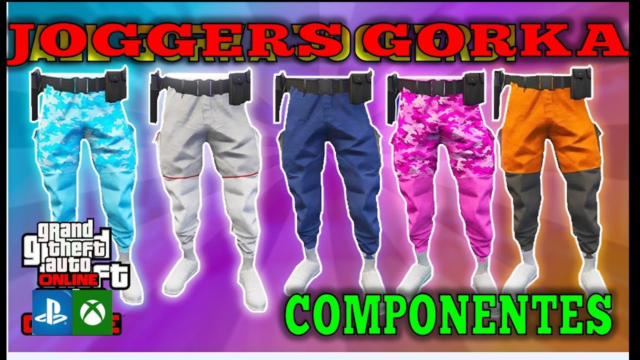 JOGGERS GORKA (TODOS) (COMPONENTES) ALL GORKA JOGGERS GTA V ONLINE PS4/5 XBOX ONE/SERIES PC