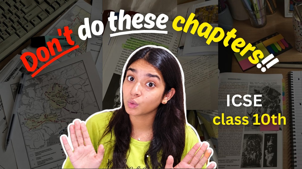 Stop Studying EVERYTHING for ICSE Class 10! (80/20 Rule to Score 90%)