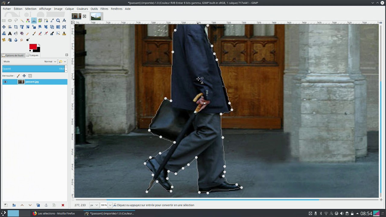 Détourage avec GIMP