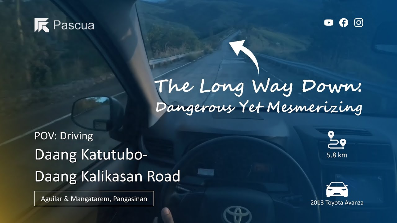 POV: Driving | Daang Katutubo-Daang Kalikasan Rd. Dangerous, Scenic Ride | Aguilar to Mangatarem