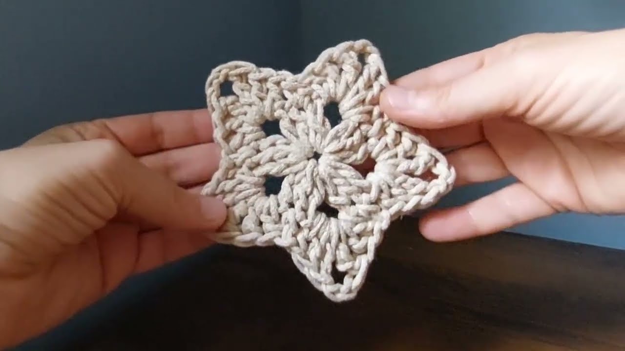 gwiazdka na szydełku crochet star