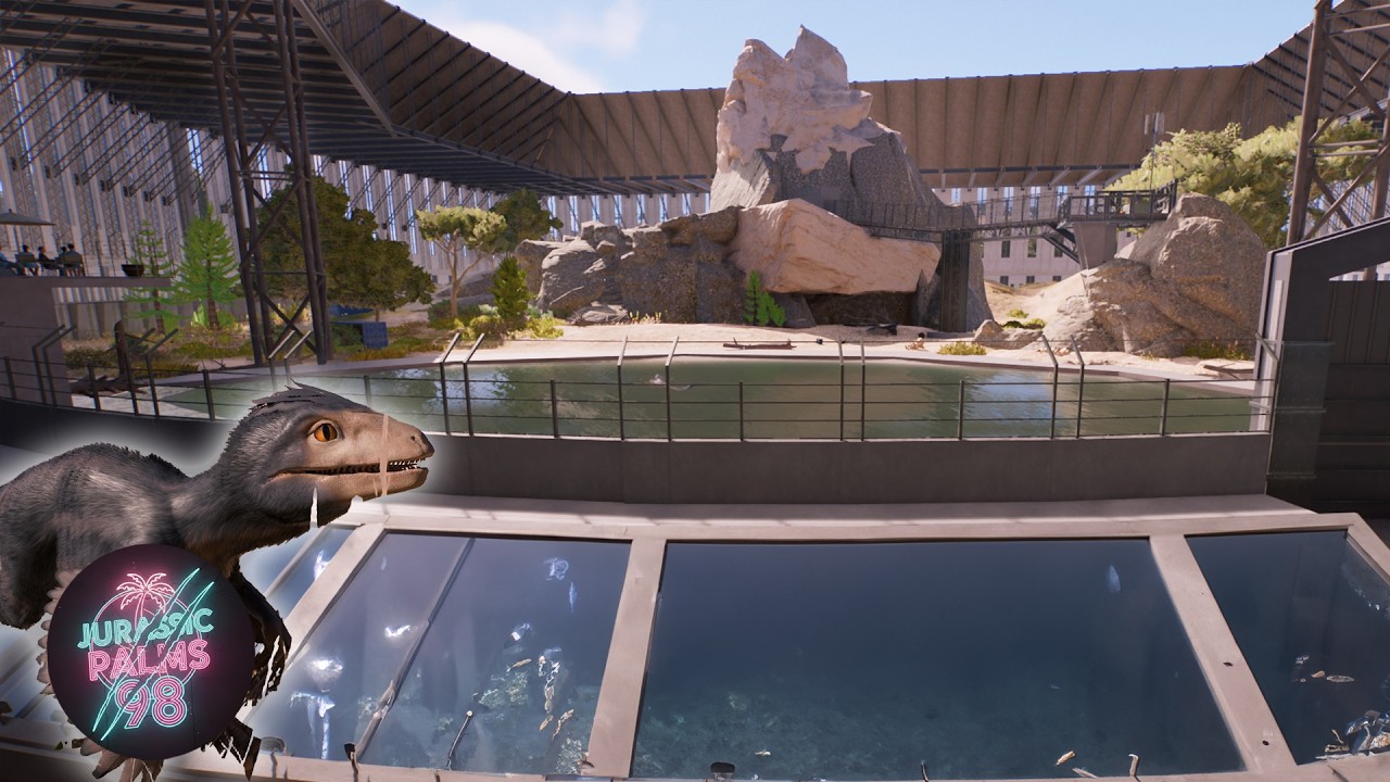 Building a HUGE PYRORAPTOR Dome with Underwater Viewing