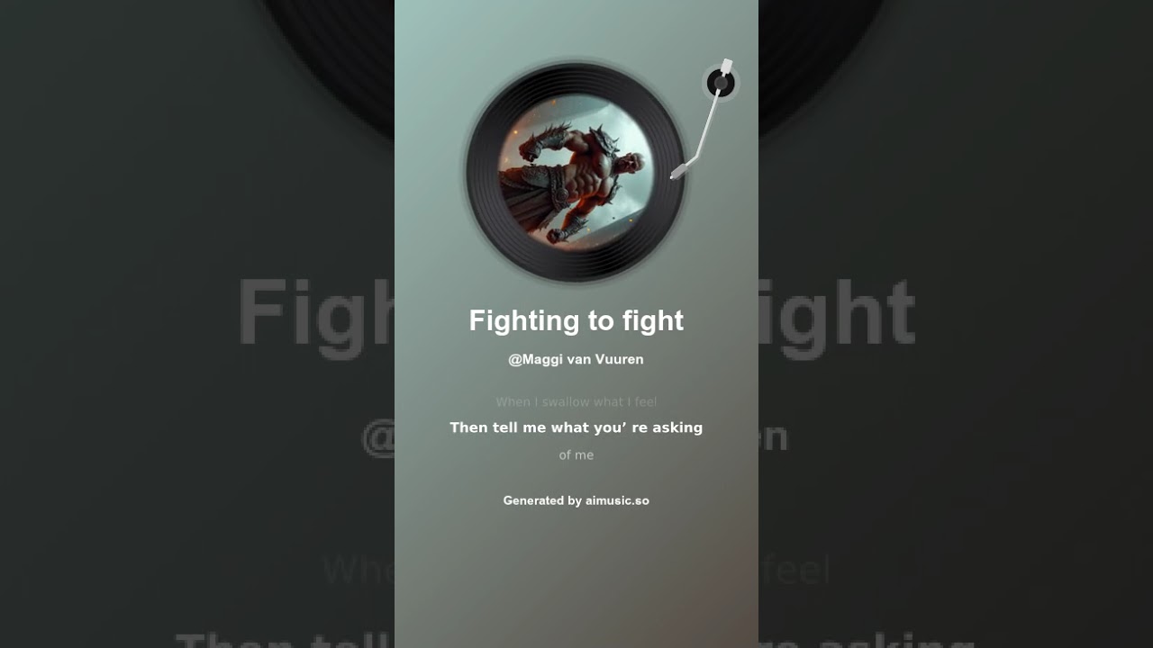 Fighting to fight