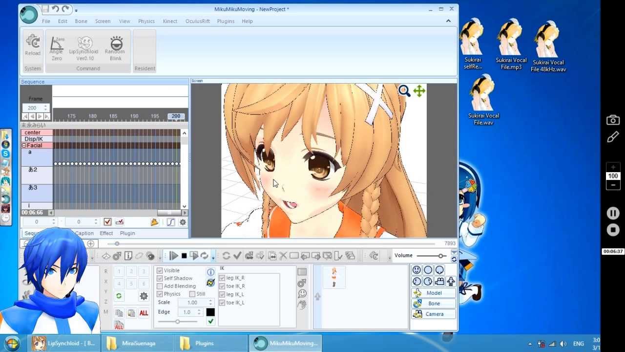 MMM automatic lipsync to vocal file