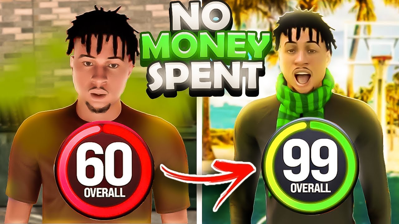 Going 60 to 99 Overall No Money Spent in 1 Video (NBA 2k24)