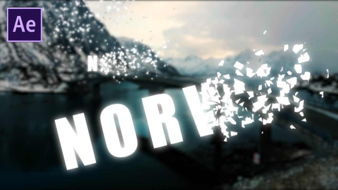 【After Effects】シャターを使ったテキストアニメーションの作り方　Shatter Text Animation　《アフターエフェクトチュートリアル》