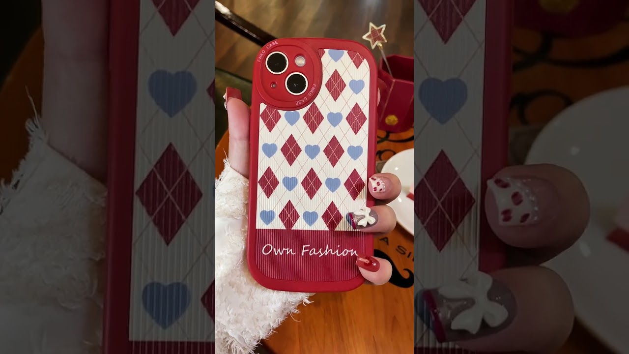 Red Diamond Blue Love Heart iPhone Case Unboxing