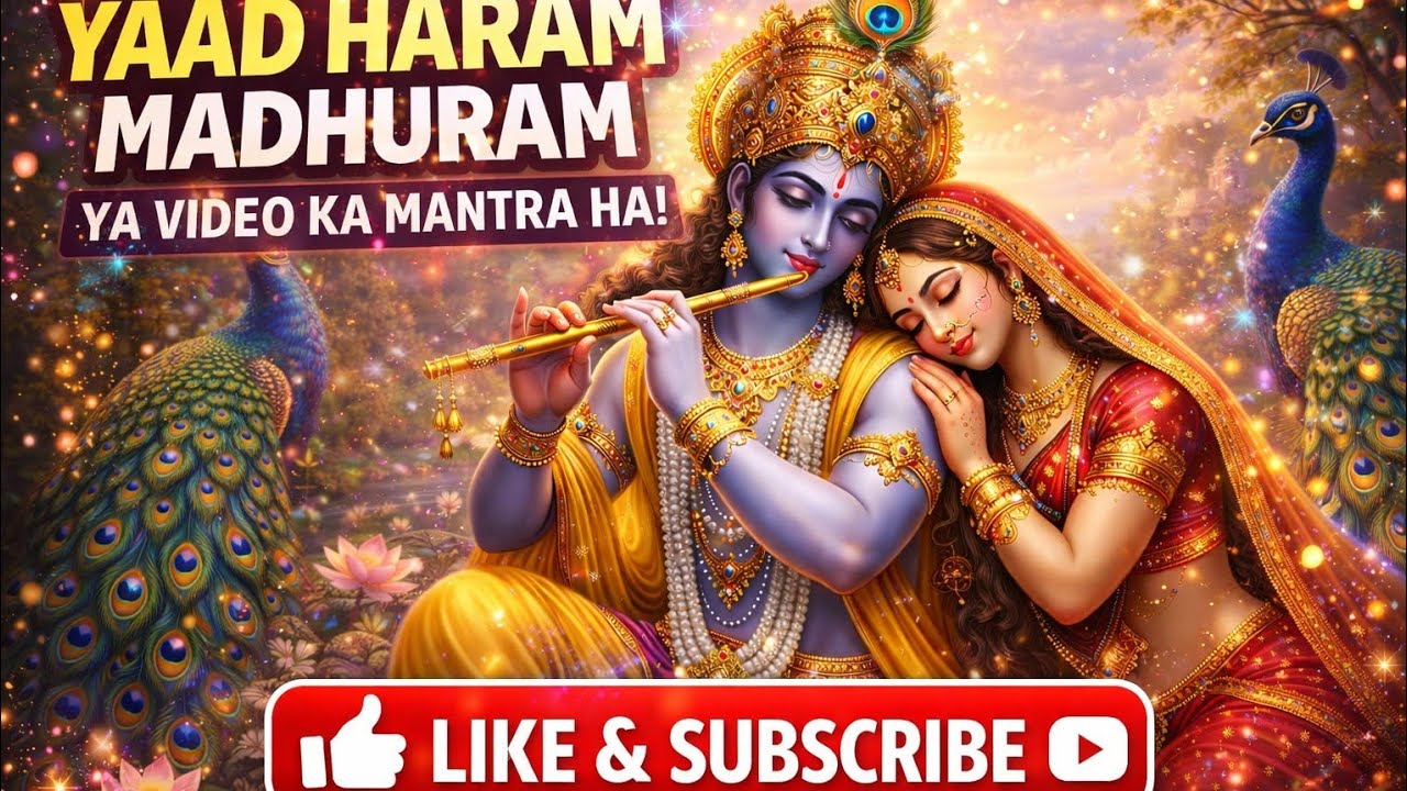 अधरं मधुरं मंत्र 🙏 | श्री कृष्ण भजन | मन को शांति देने वाला | 4K 60FPS like and subscribe 