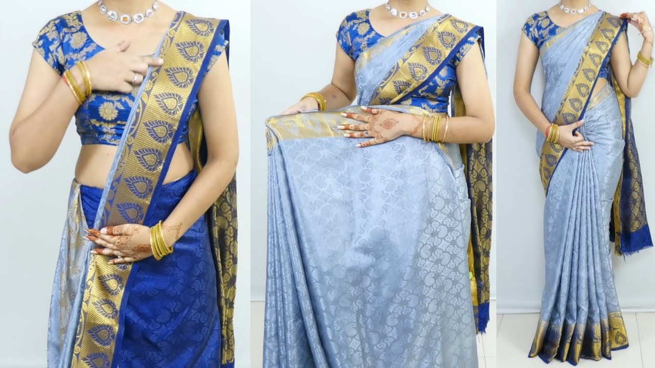 😲How to make Saree pleats effortless | How to Look Slime |Easy saree Draping Tutorial |how to wear