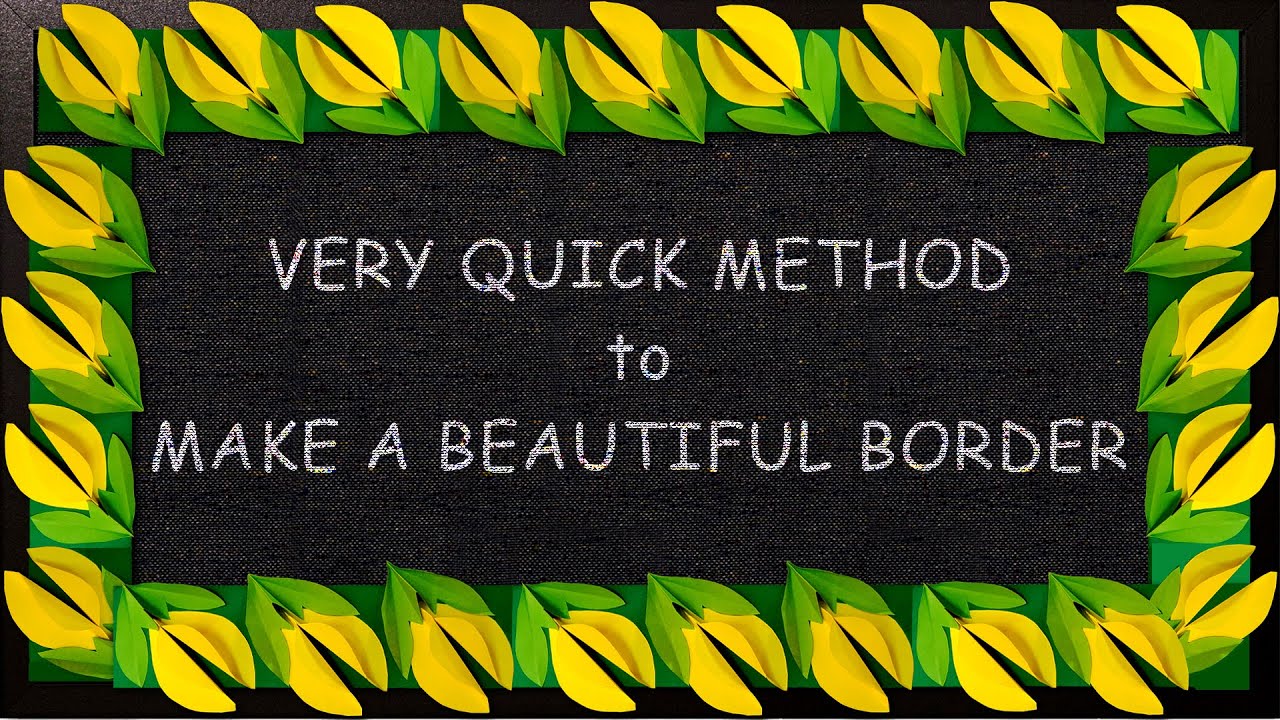 A QUICK Method to Make a Beautiful Border for Bulletin Board! DIY