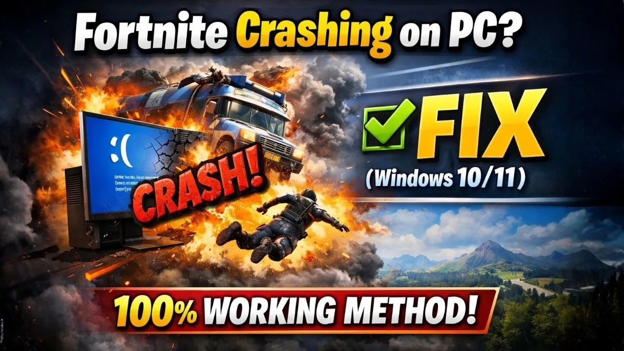 Fortnite Keeps Crashing on PC? Fix Startup, Match, and DX12 Errors Fast (2026)