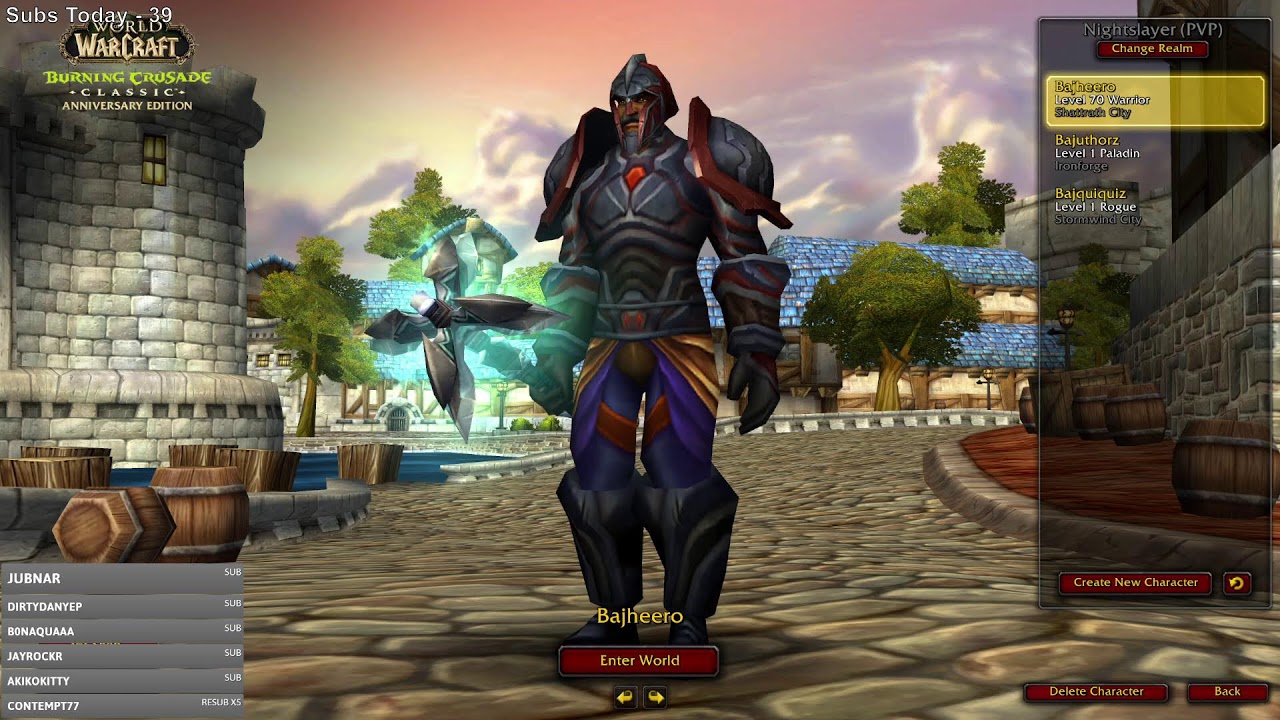 🔥TBC Lvl 70 Prot / Arms Warrior Endgame Grind🔥- World of Warcraft Classic