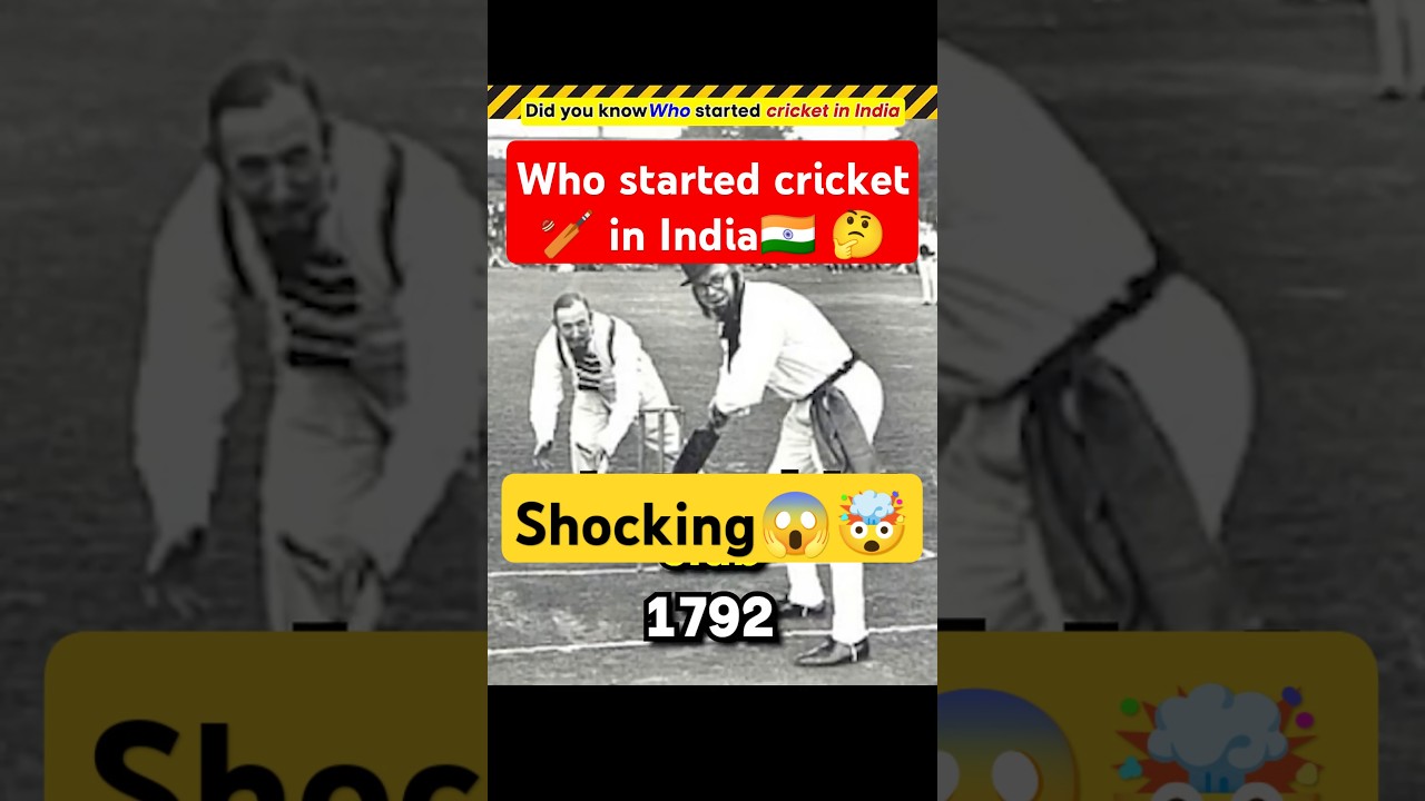 Who started cricket in India 🤔 ? #cricket #history #historyofcricket #india