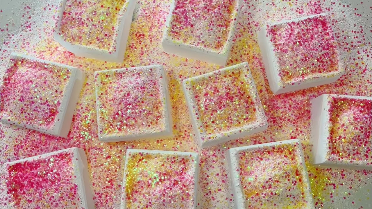 Gym Chalk ASMR | Glitter Bombs✨Colorful&Crispy | New | Crush | Oddly Satisfying | Sleep Aid