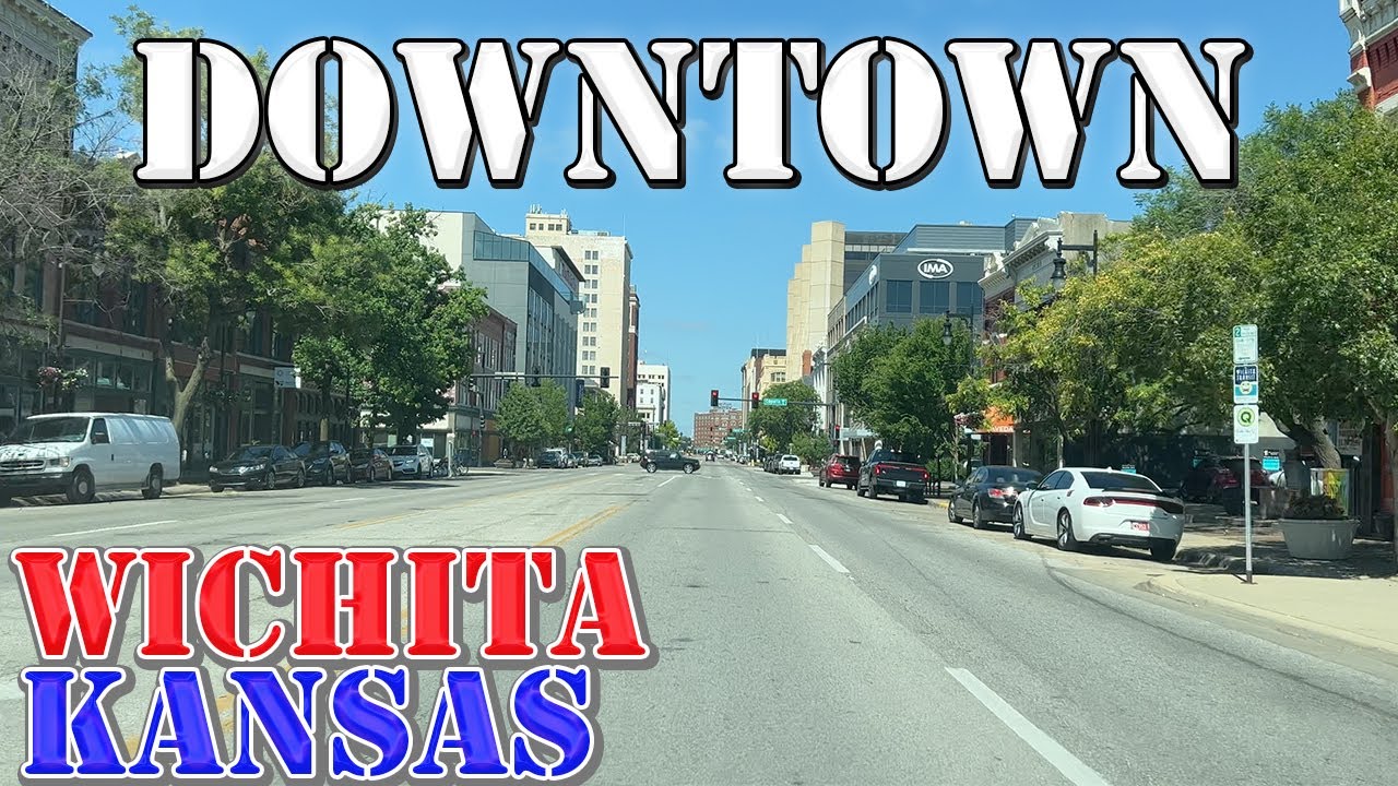 Wichita - Kansas - LARGEST City in Kansas - 4K Downtown Drive