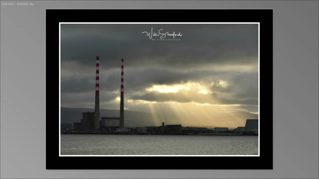 God Rays and dramatic skies over Dublin bay.