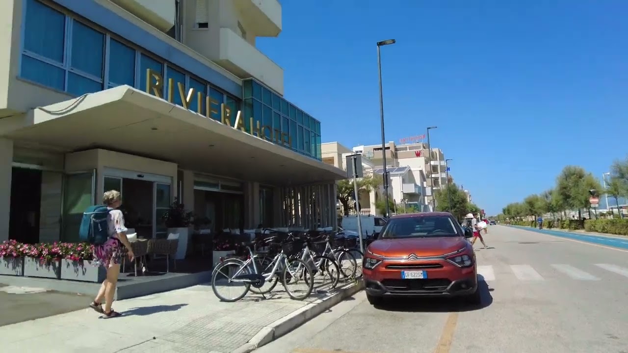 Senigallia, quartiere e hotels, lungomare sud