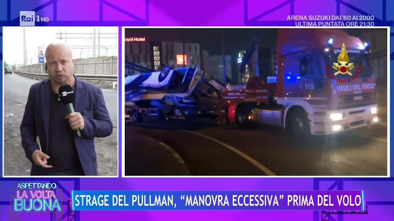 Mestre: pullman precipita nel vuoto, 21 morti e 15 feriti - La Volta Buona 04/10/2023