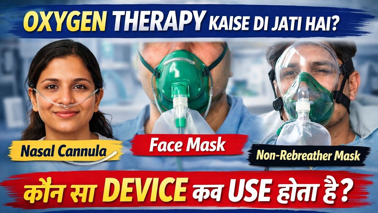 Oxygen Therapy Devices Explained | Nasal Cannula, Face Mask, Non-Rebreather Mask | Oxygen Therapy 
