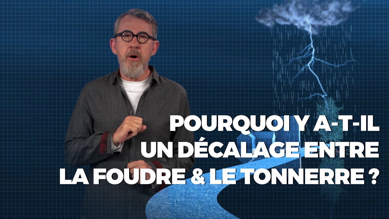 Pourquoi y a-t-il un décalage entre la foudre ⚡️ et tonnerre ? - #LaMinuteJamy