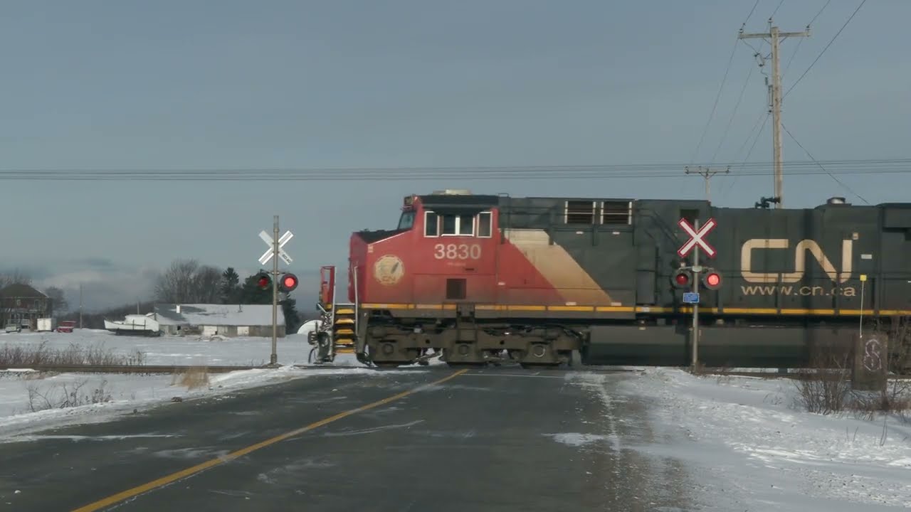 CN #B731 Montmagny Mile 80.60: CN 3830-3856-8302