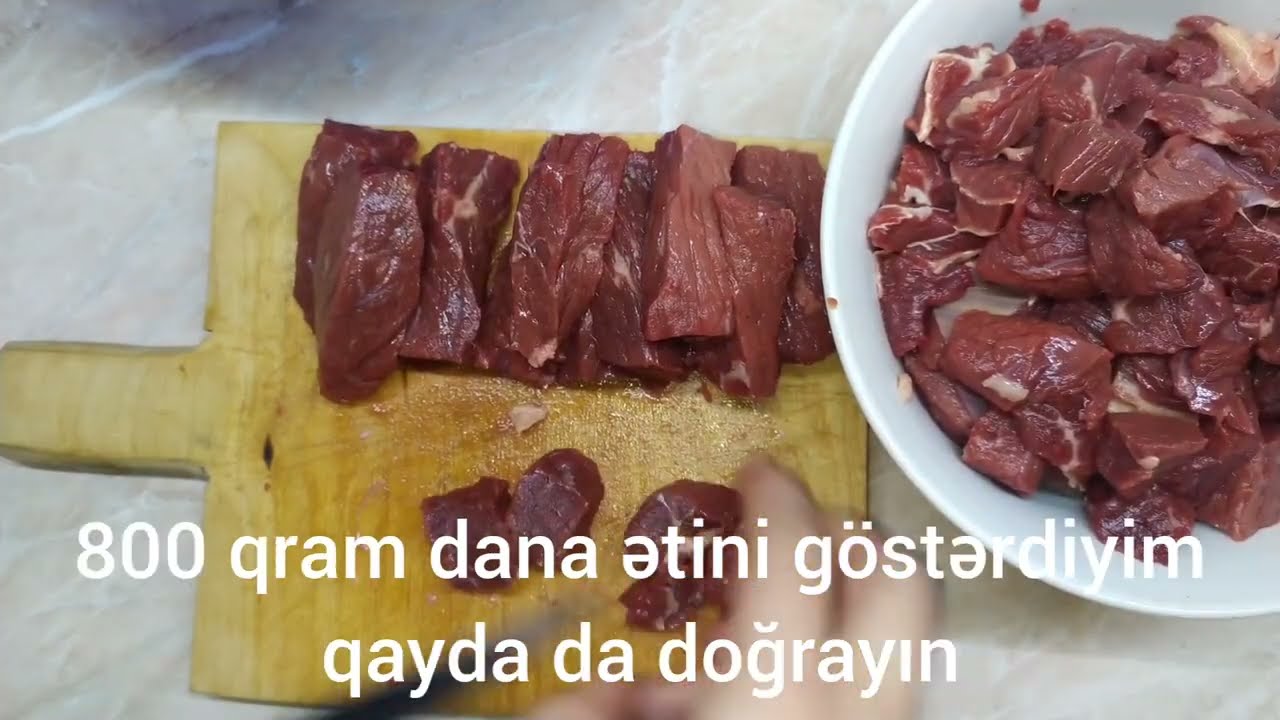 &Ccedil;ox dadlı və hazırlanması &ccedil;ox asand olan ət qovurması resepti 😍 Meat roasting recipe 🍖 Et kavurma