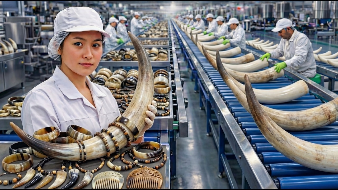 Inside the White Bull Horn Leather Factory (Full Process) How Million-Dollar Goods are made