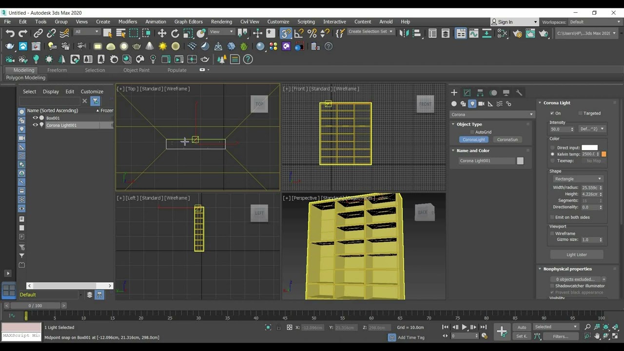 How to create shelves ? 3Ds Max