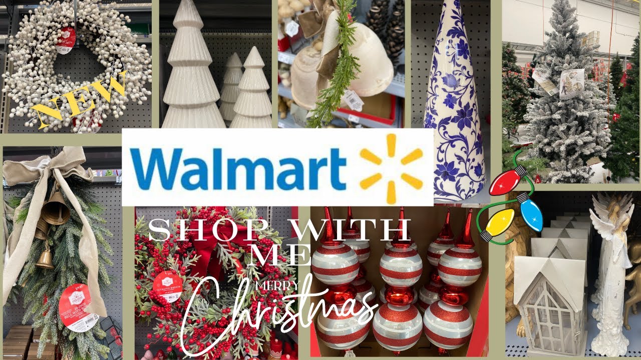 🎄WALMART CHRISTMAS DECOR 2024 SHOP WITH ME NEW SHOPPING FINDS CHRISTMAS TREES DECORATING DIYS CRAFT