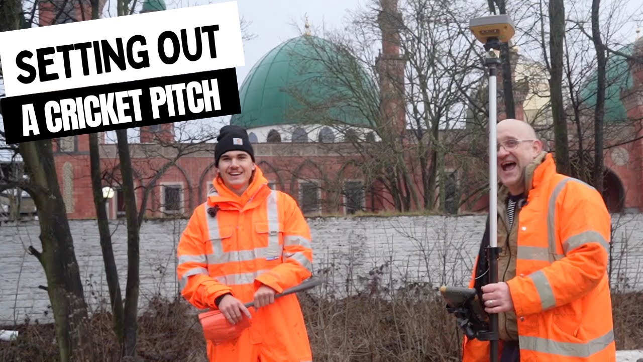 Setting out a cricket pitch: day in the life of a setting out engineer!