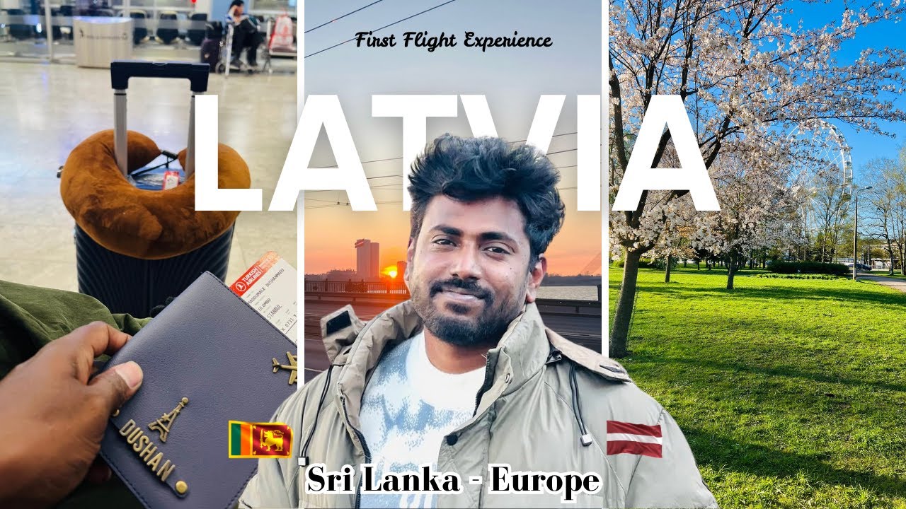 First Flight Experience ✈️| ලංකාවෙන් 🇱🇰 යුරෝපයට 🇪🇺 From Sri Lanka to Latvia My Journey | Vlog 1 🥰