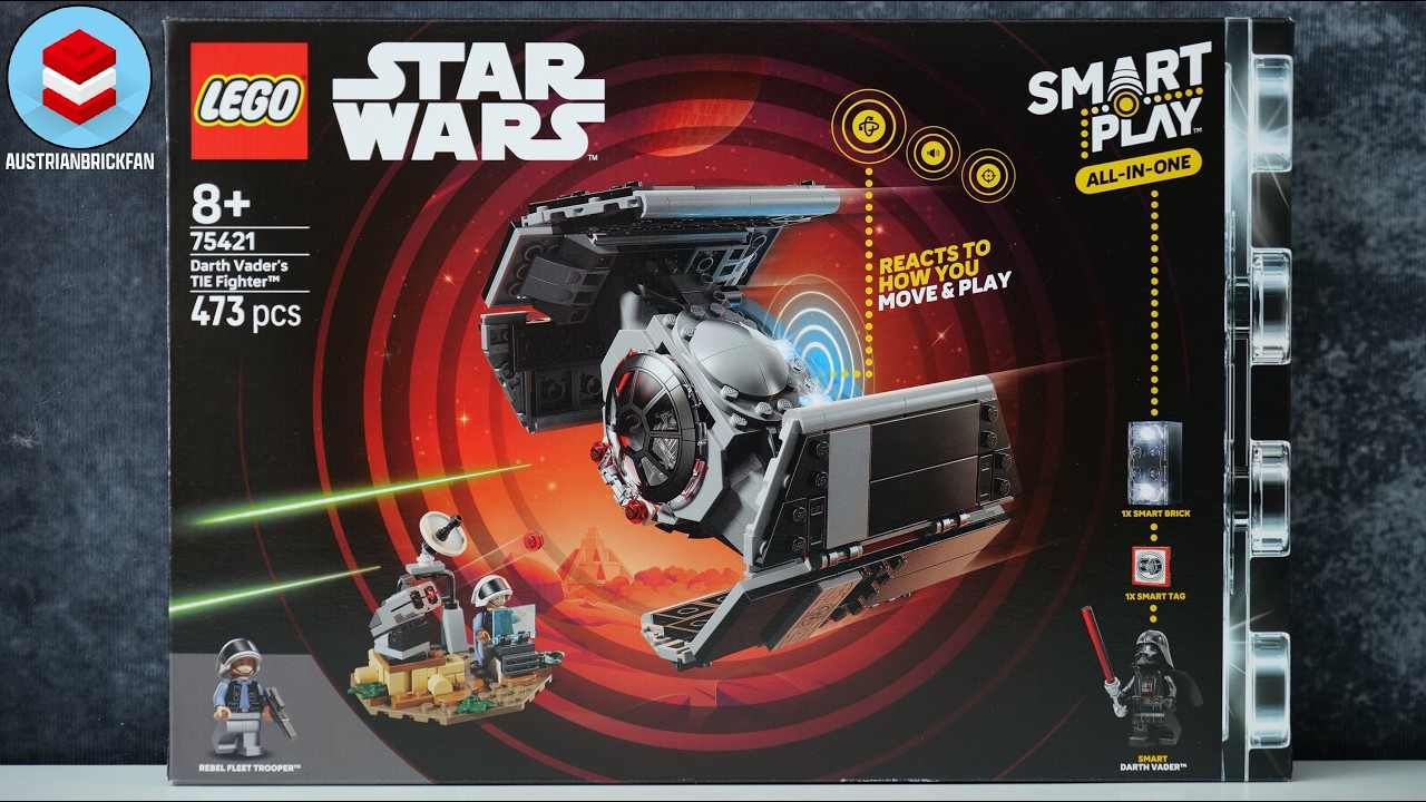LEGO Star Wars 75421 SMART Play Истребитель TIE Дарта Вейдера - Обзор быстрой сборки LEGO