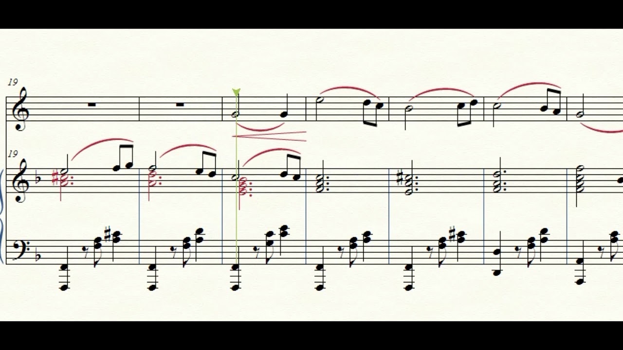 Romance Op. 36 from Camille Saint-Saens for Horn and piano [Play-along]