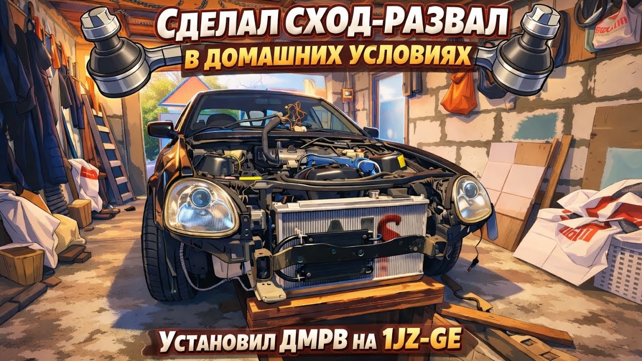1JZ GE в FORD (Установил ДМРВ 😅, сделал сход развал, потёк антифриз)